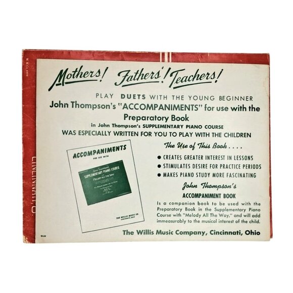 John Thompsons Modern & Supplementary Piano Courses  Second Grade & Preparatory - Picture 3 of 5